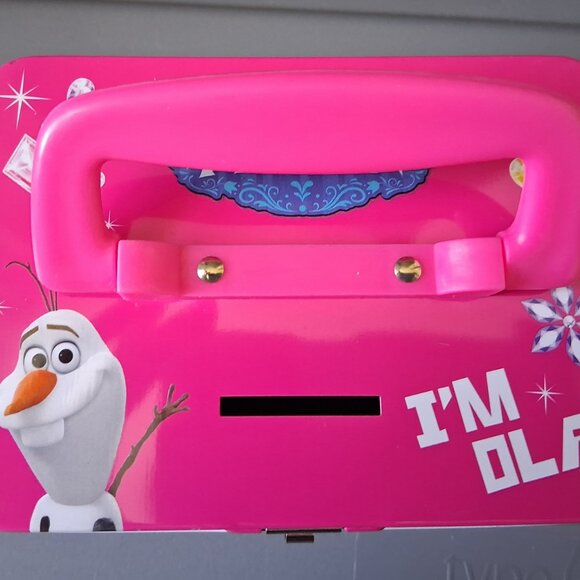 Frozen Saving Box With Lock & Key - Pink - Picture 3 of 9